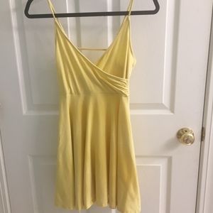 Yellow Wrap Dress